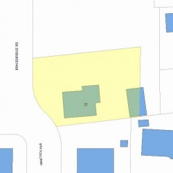 21 Hancock Ave, Newton, MA 02459 plot plan