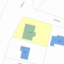 904 Centre St, Newton, MA 02459 plot plan