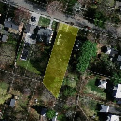 22 Brackett Rd, Newton, MA 02458 aerial view