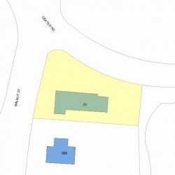 69 Dexter Rd, Newton, MA 02460 plot plan