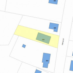 599 Grove St, Newton, MA 02462 plot plan