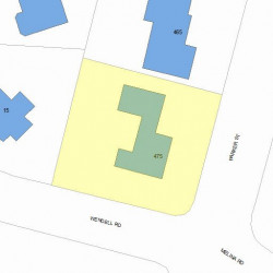475 Parker St, Newton, MA 02459 plot plan