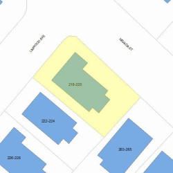 220 Linwood Ave, Newton, MA 02460 plot plan