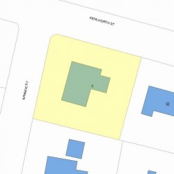 6 Ivanhoe St, Newton, MA 02458 plot plan