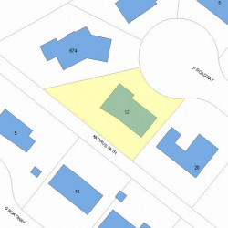 12 Kappius Path, Newton, MA 02459 plot plan