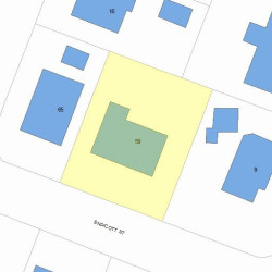 59 Endicott St, Newton, MA 02461 plot plan