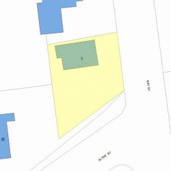 9 Gay St, Newton, MA 02460 plot plan