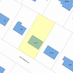 21 Whittemore Rd, Newton, MA 02458 plot plan