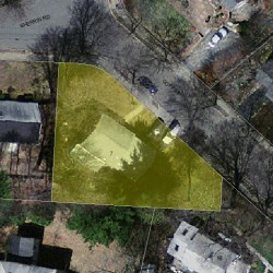 7 Goff St, Newton, MA 02462 aerial view