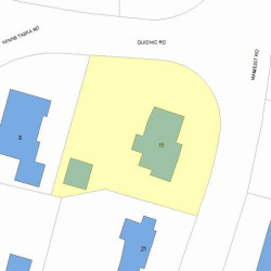 15 Wamesit Rd, Newton, MA 02468 plot plan