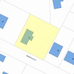 42 Greenough St, Newton, MA 02465 plot plan