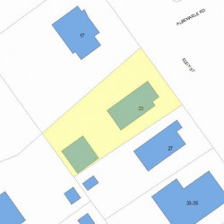 23 Eddy St, Newton, MA 02465 plot plan