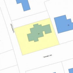 17 Tamarac Rd, Newton, MA 02464 plot plan