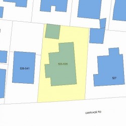 533 Commonwealth Ave, Newton, MA 02459 plot plan