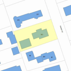 383 Cherry St, Newton, MA 02465 plot plan