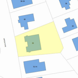 66 Circuit Ave, Newton, MA 02461 plot plan