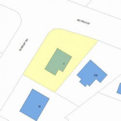 4 Duxbury Rd, Newton, MA 02459 plot plan