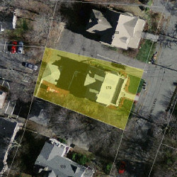179 Hunnewell Ave, Newton, MA 02458 aerial view