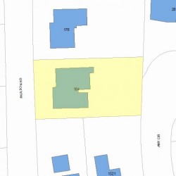 184 Paulson Rd, Newton, MA 02468 plot plan