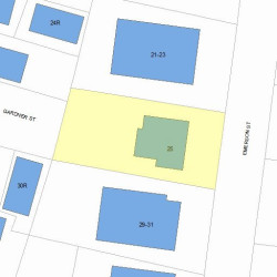 25 Emerson St, Newton, MA 02458 plot plan