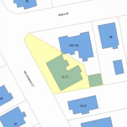 25 Woodward St, Newton, MA 02461 plot plan