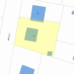 24 Marion St, Newton, MA 02465 plot plan