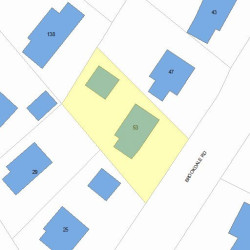 53 Brookdale Rd, Newton, MA 02460 plot plan