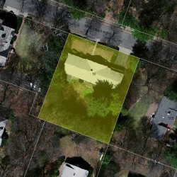 16 Pine Ridge Rd, Newton, MA 02468 aerial view