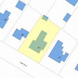 285 Crafts St, Newton, MA 02460 plot plan