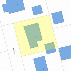 5 Briar Ln, Newton, MA 02460 plot plan