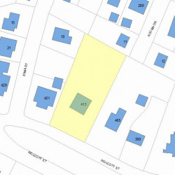 413 Wolcott St, Newton, MA 02466 plot plan