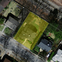 25 Canterbury Rd, Newton, MA 02461 aerial view