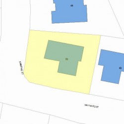 50 Emmons St, Newton, MA 02465 plot plan