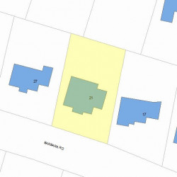 21 Barbara Rd, Newton, MA 02465 plot plan