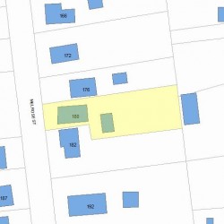 180 Melrose St, Newton, MA 02466 plot plan