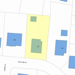 28 Ballard St, Newton, MA 02459 plot plan