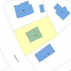 210 Langley Rd, Newton, MA 02459 plot plan