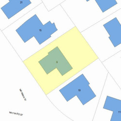 9 Mosman St, Newton, MA 02465 plot plan