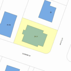 31 Fayette St, Newton, MA 02458 plot plan