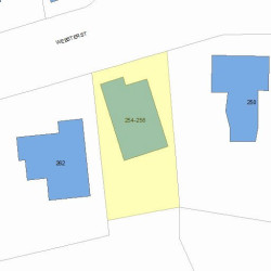 254 Webster St, Newton, MA 02466 plot plan