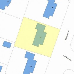 42 Fessenden St, Newton, MA 02460 plot plan