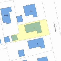 9 Elmwood Park, Newton, MA 02460 plot plan