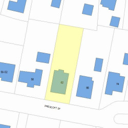 62 Prescott St, Newton, MA 02460 plot plan