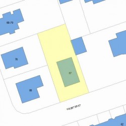 67 Webster St, Newton, MA 02465 plot plan