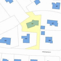 397 Woodward St, Newton, MA 02468 plot plan