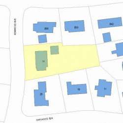 14 Kenwood Ave, Newton, MA 02459 plot plan