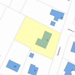 23 Sheridan St, Newton, MA 02465 plot plan