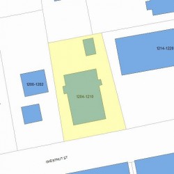 1210 Chestnut St, Newton, MA 02465 plot plan