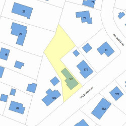 581 California St, Newton, MA 02460 plot plan