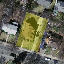 261 Homer St, Newton, MA 02459 aerial view